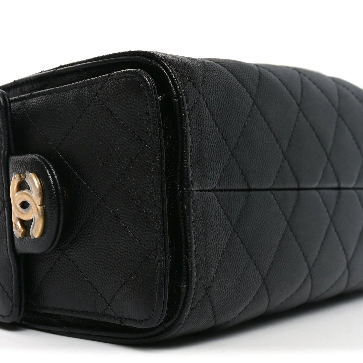 Caviar Quilted Mini Chanel 25 Handbag Black - Image 9