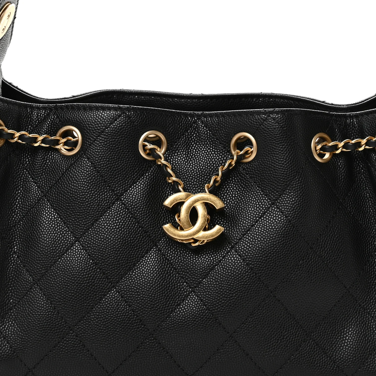 Caviar Quilted Mini Chanel 25 Handbag Black - Image 8