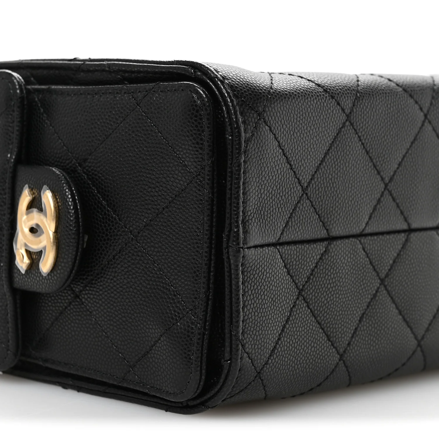 Caviar Quilted Mini Chanel 25 Handbag Black - Image 9