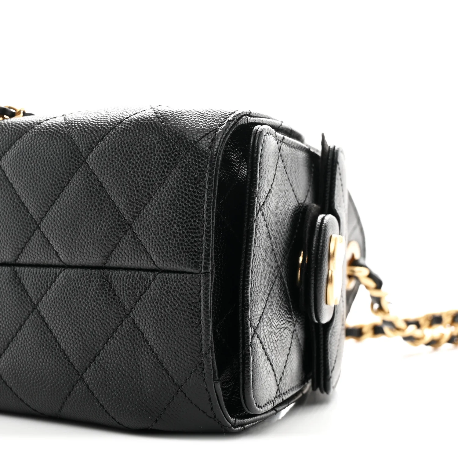Caviar Quilted Mini Chanel 25 Handbag Black - Image 10