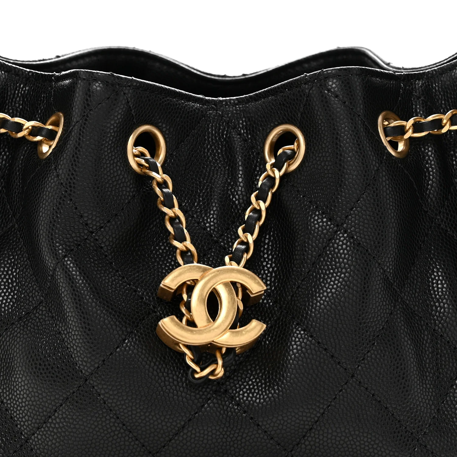 Caviar Quilted Mini Chanel 25 Handbag Black - Image 8