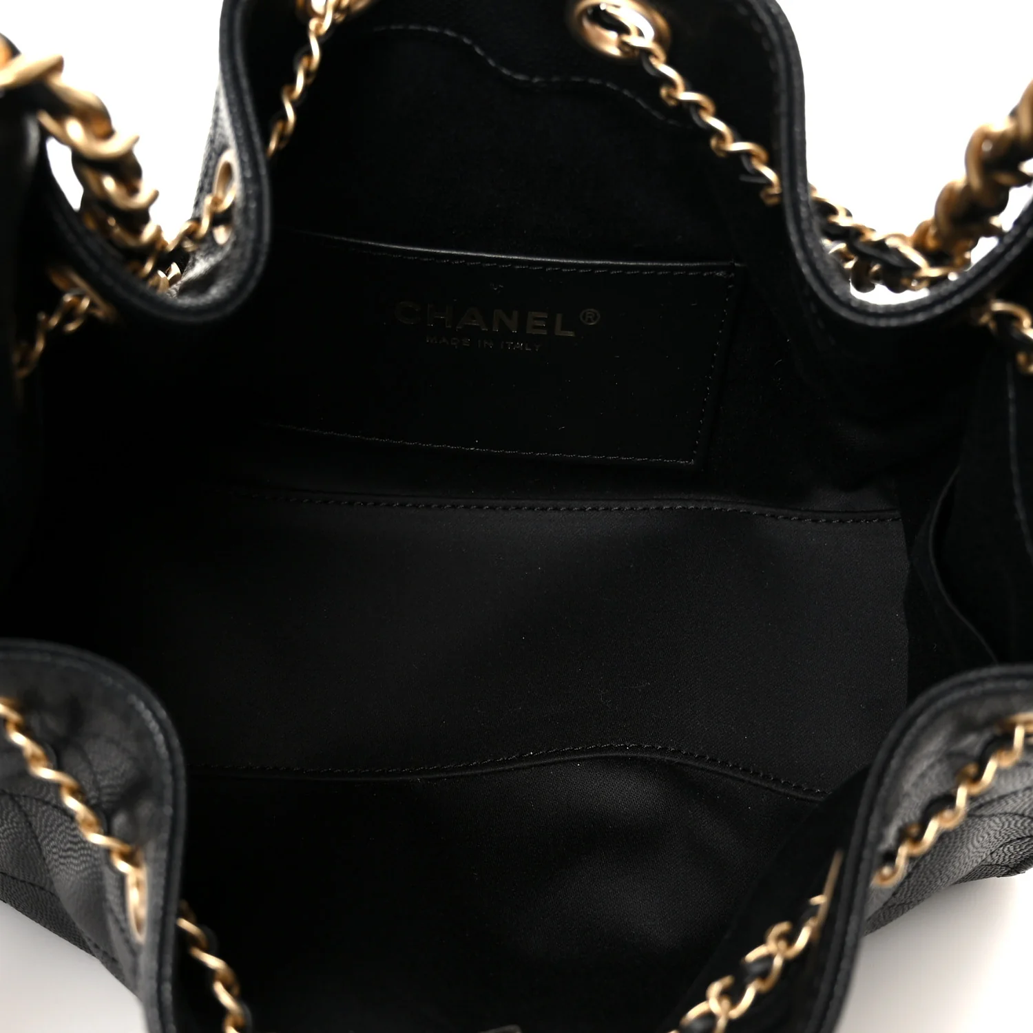 Caviar Quilted Mini Chanel 25 Handbag Black - Image 5