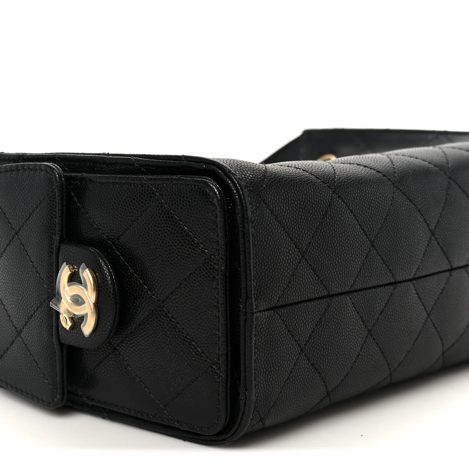 Caviar Quilted Mini Chanel 25 Handbag Black - Image 9