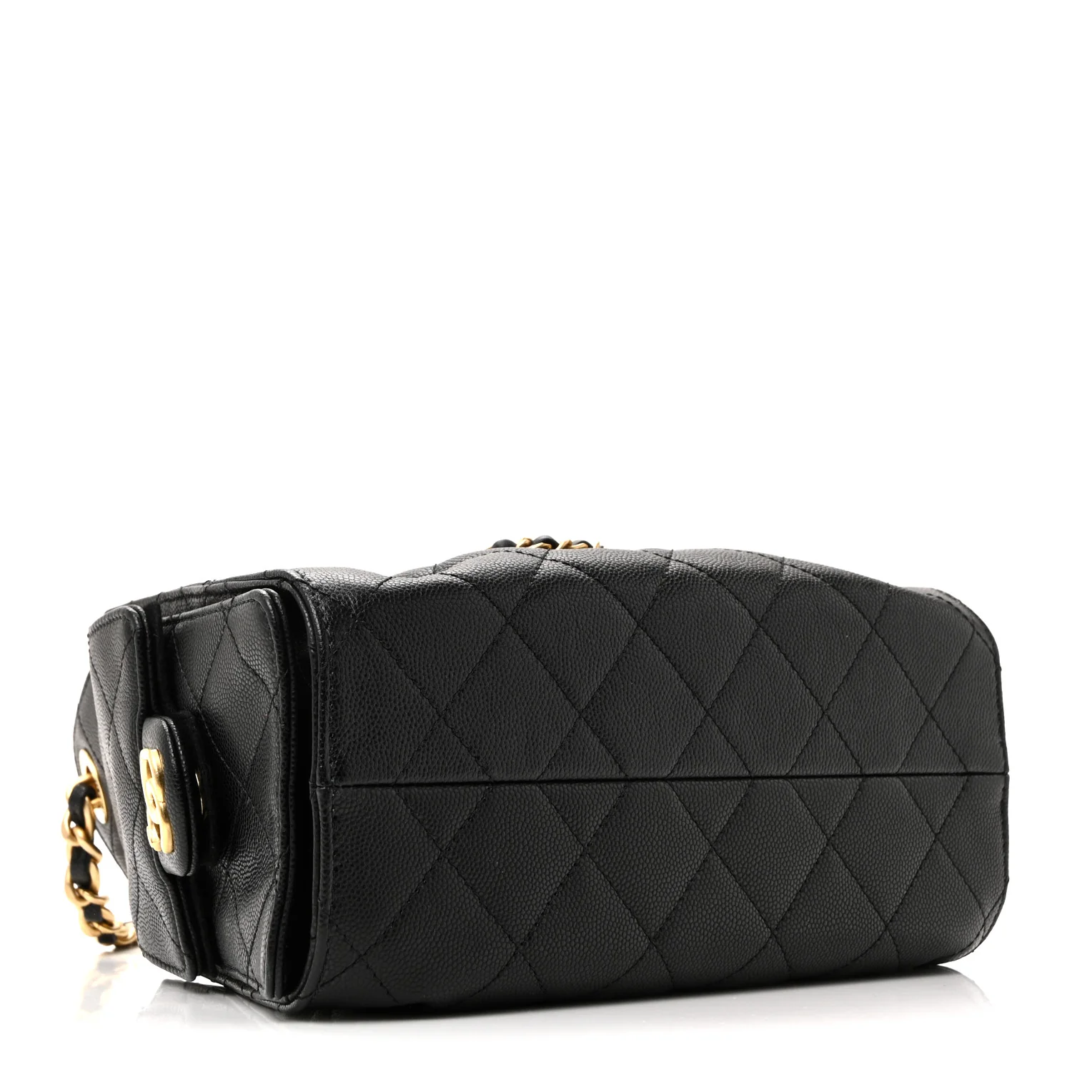 Caviar Quilted Mini Chanel 25 Handbag Black - Image 9