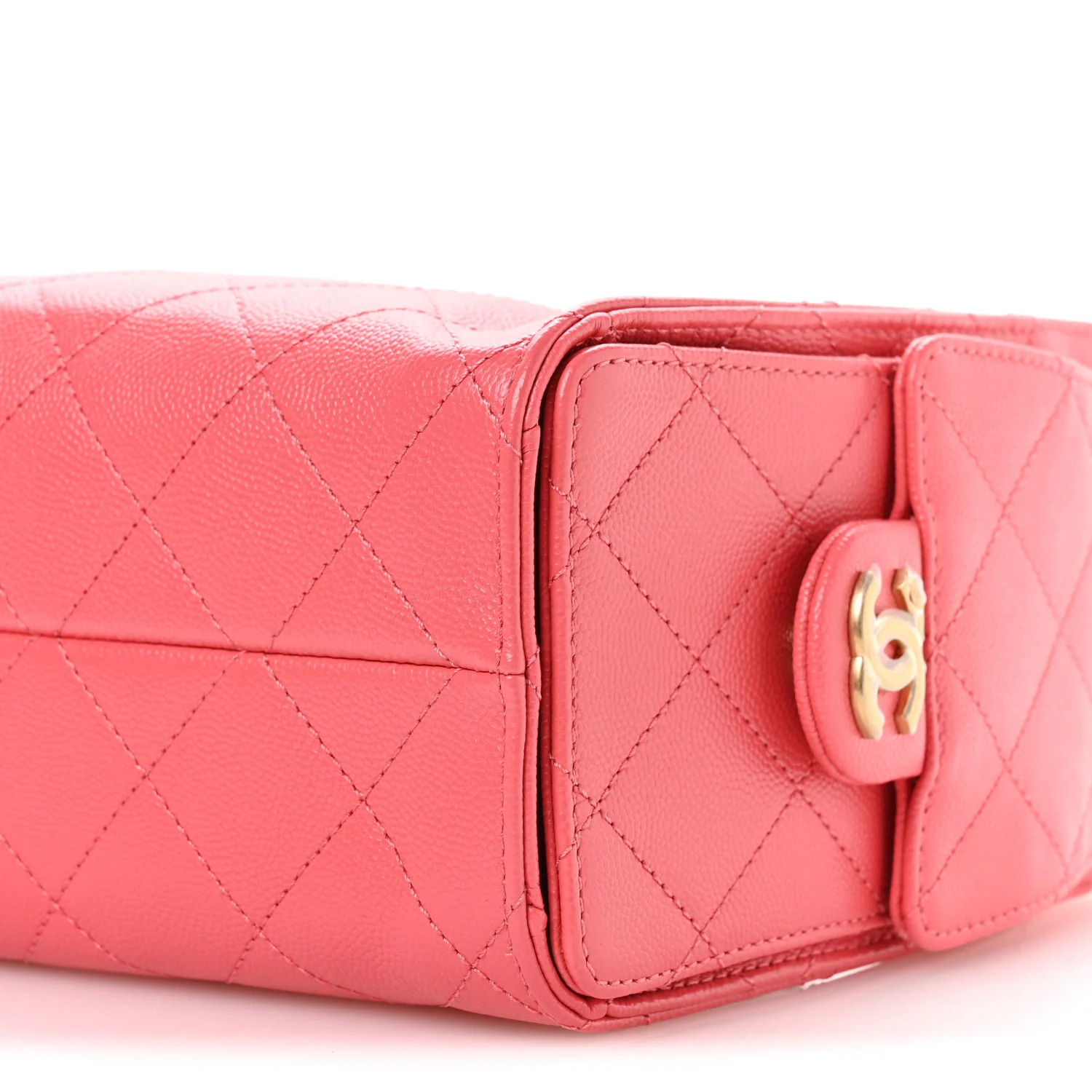 Caviar Quilted Mini Chanel 25 Handbag Coral - Image 10