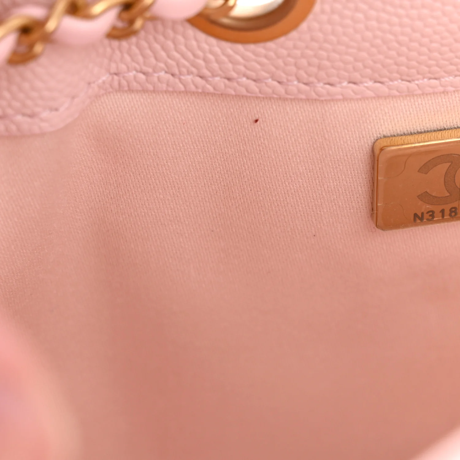 Caviar Quilted Mini Chanel 25 Handbag Light Pink - Image 7