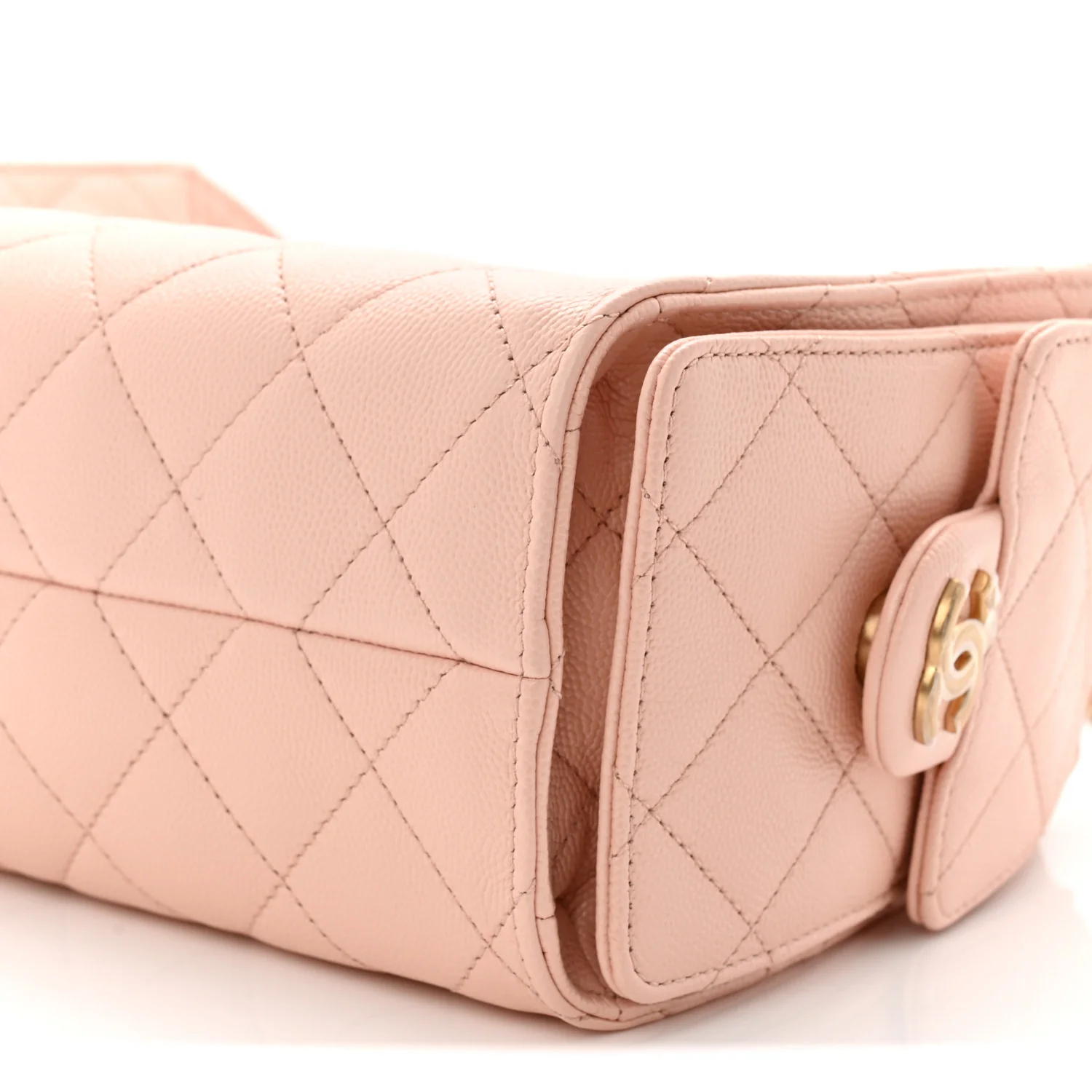 Caviar Quilted Mini Chanel 25 Handbag Light Pink - Image 10