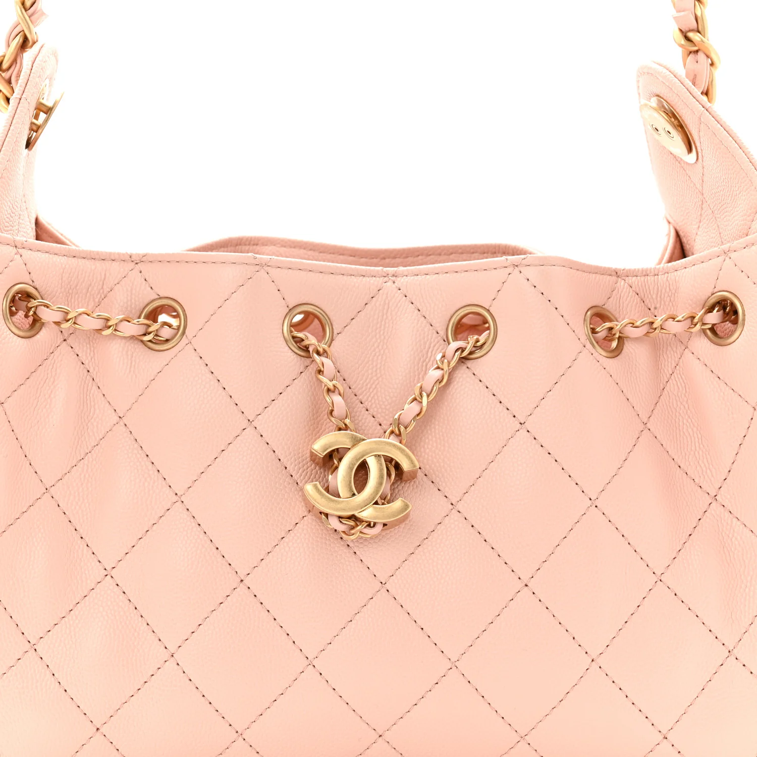 Caviar Quilted Mini Chanel 25 Handbag Light Pink - Image 8
