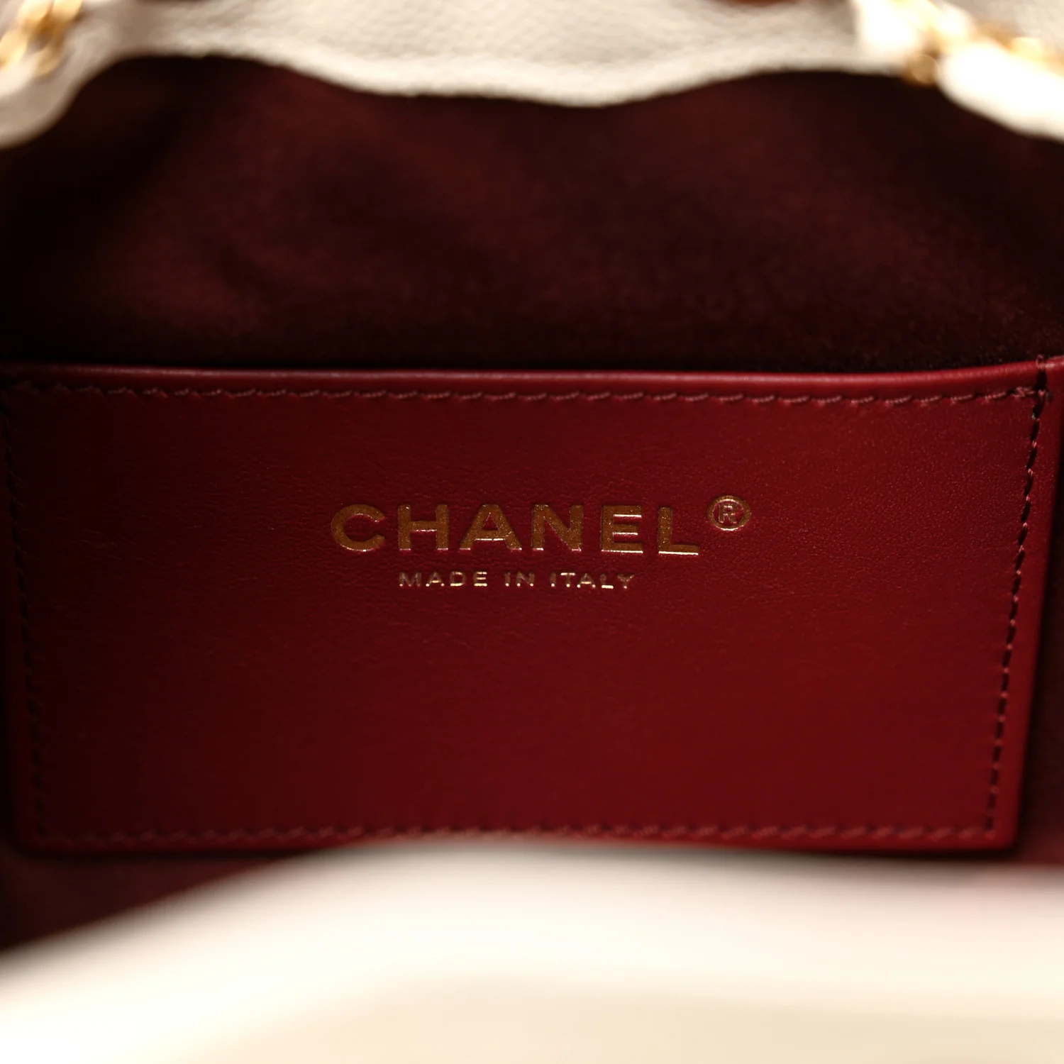 Caviar Quilted Mini Chanel 25 Handbag White - Image 6