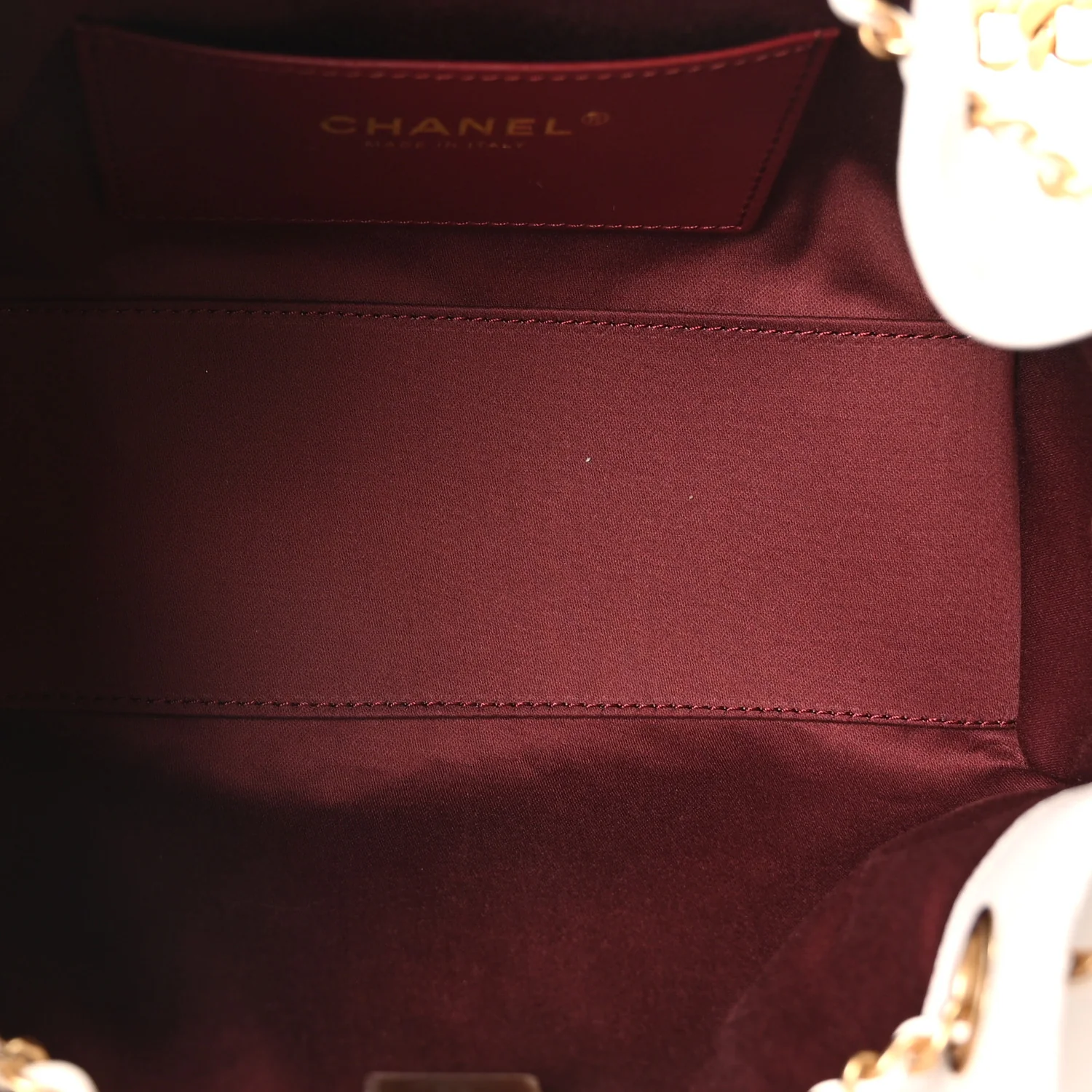 Caviar Quilted Mini Chanel 25 Handbag White - Image 5