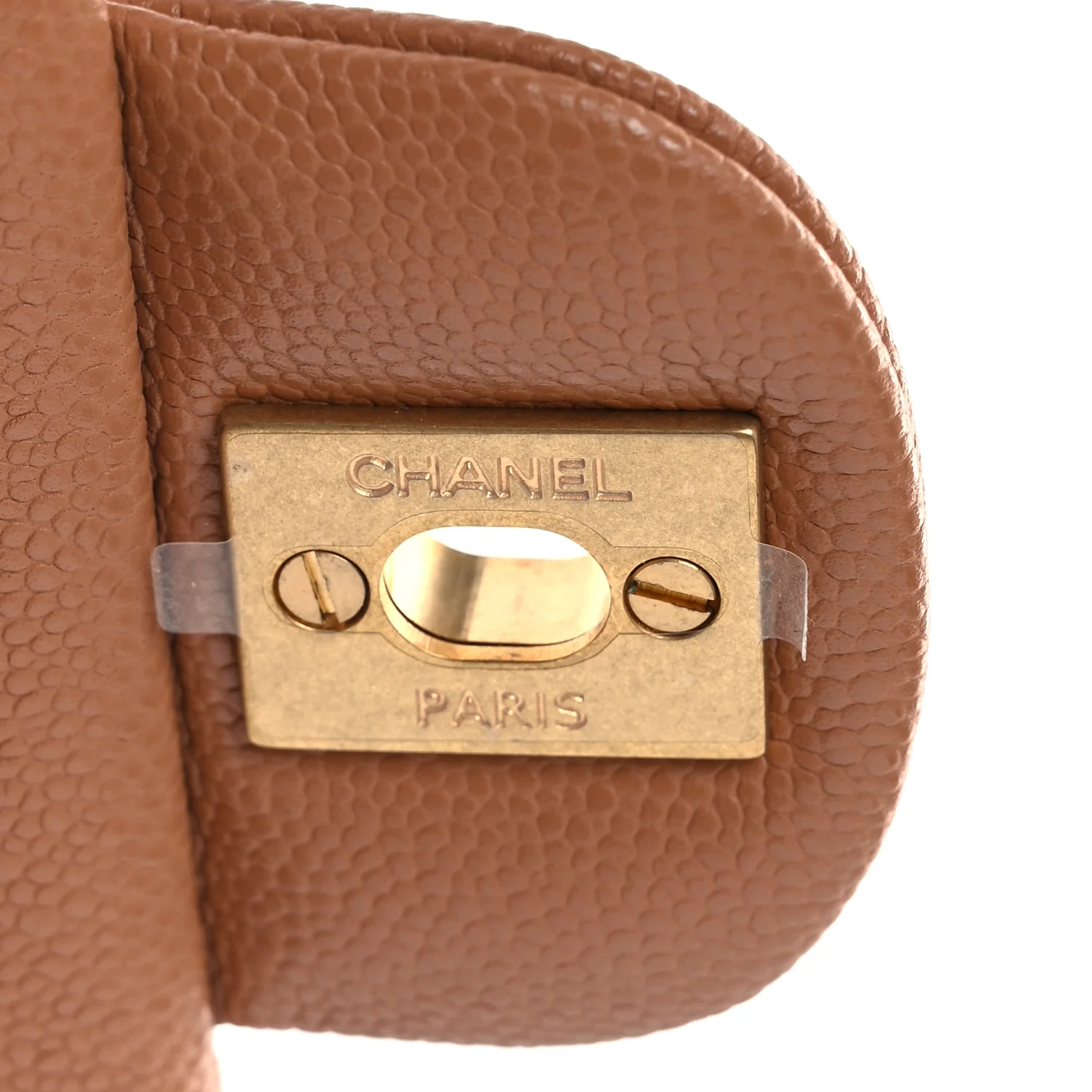 Caviar Quilted Mini Handy CC Flap Camel - Image 11
