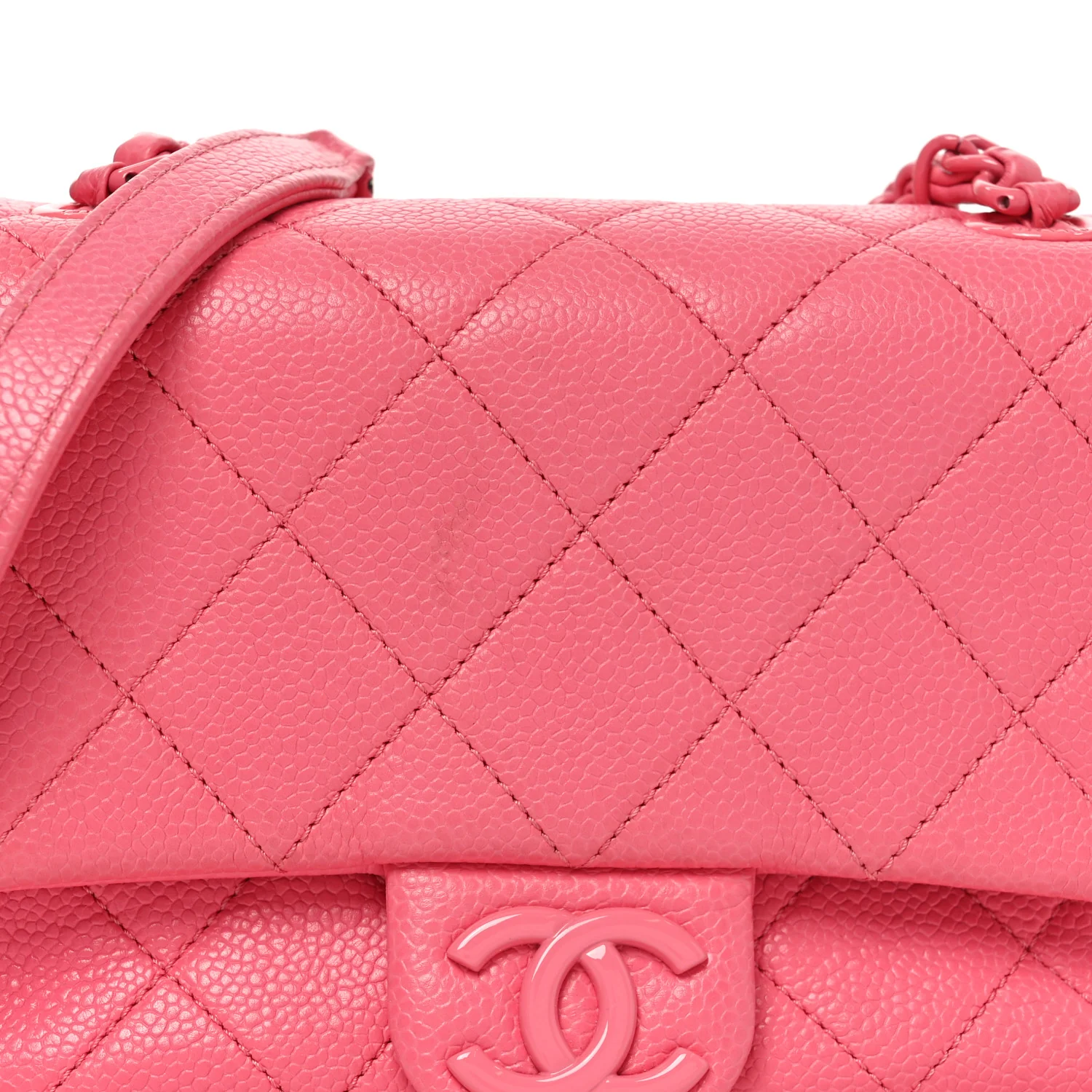 Caviar Quilted Mini Incognito Square Flap Pink - Image 8
