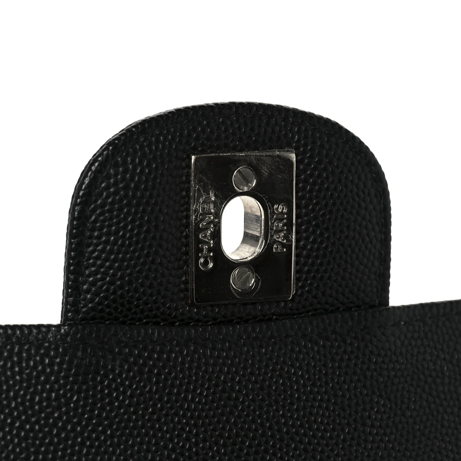 Caviar Quilted Mini Rectangular Flap Black - Image 7