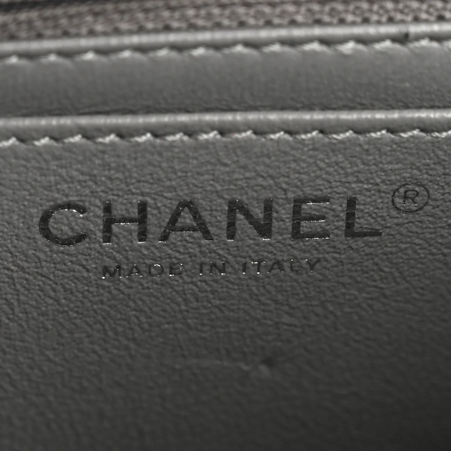 Caviar Quilted Mini Rectangular Flap Grey - Image 6