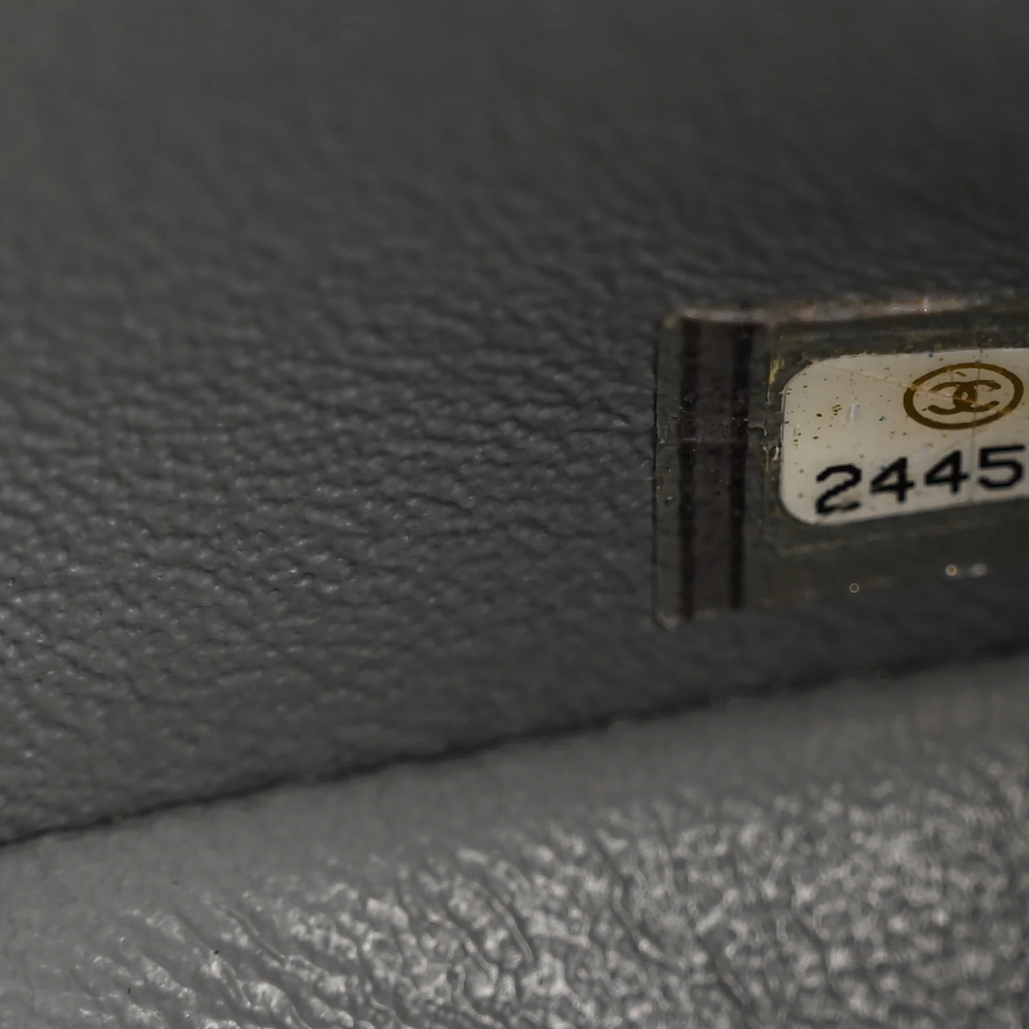 Caviar Quilted Mini Rectangular Flap Grey - Image 7