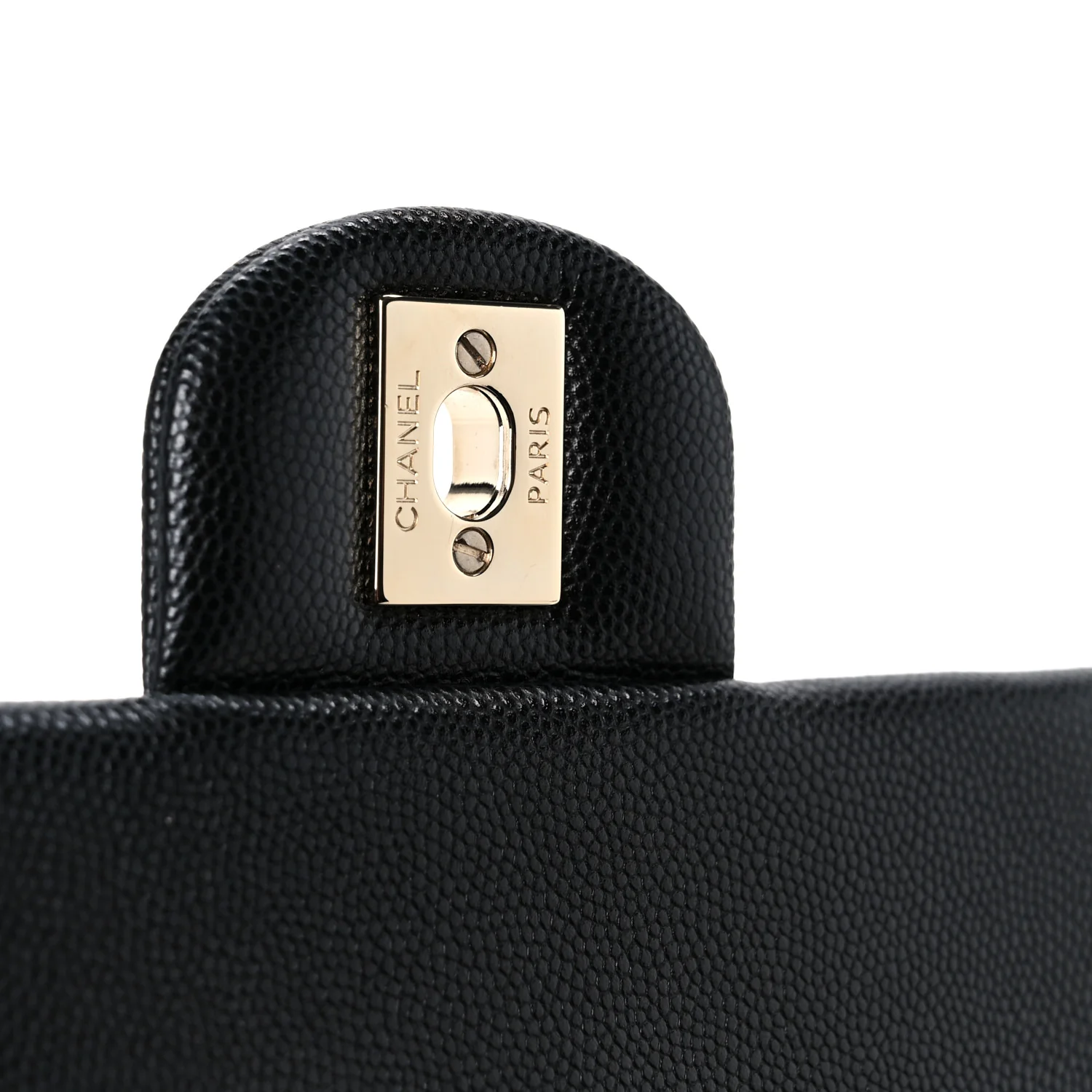 Caviar Quilted Mini Retro Twist Top Handle Flap Black - Image 7
