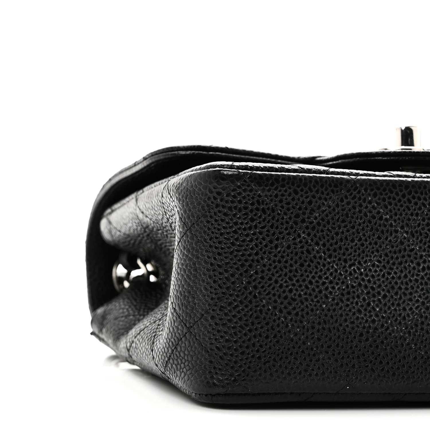 Caviar Quilted Mini Square Flap Black - Image 9
