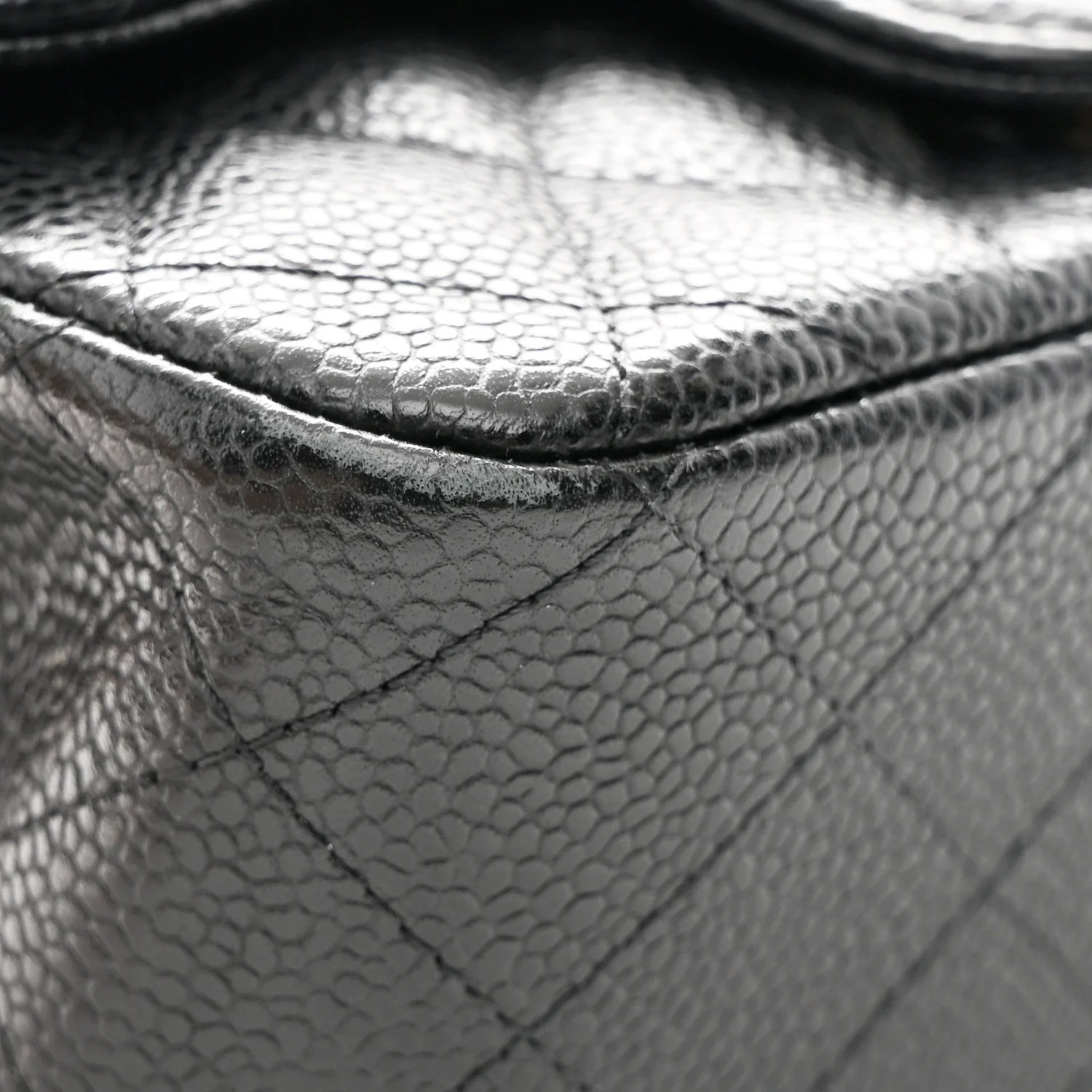 Caviar Quilted Mini Square Flap Black - Image 11