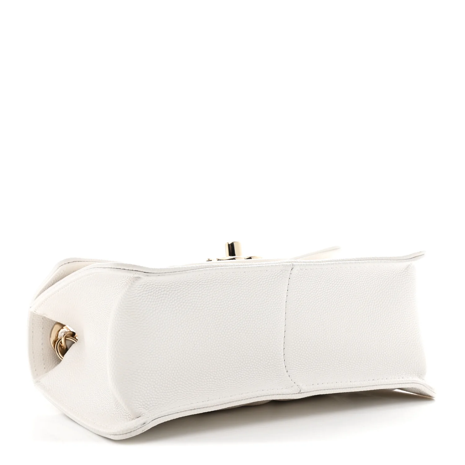 Caviar Quilted Mini Sweet Classic Flap White - Image 4