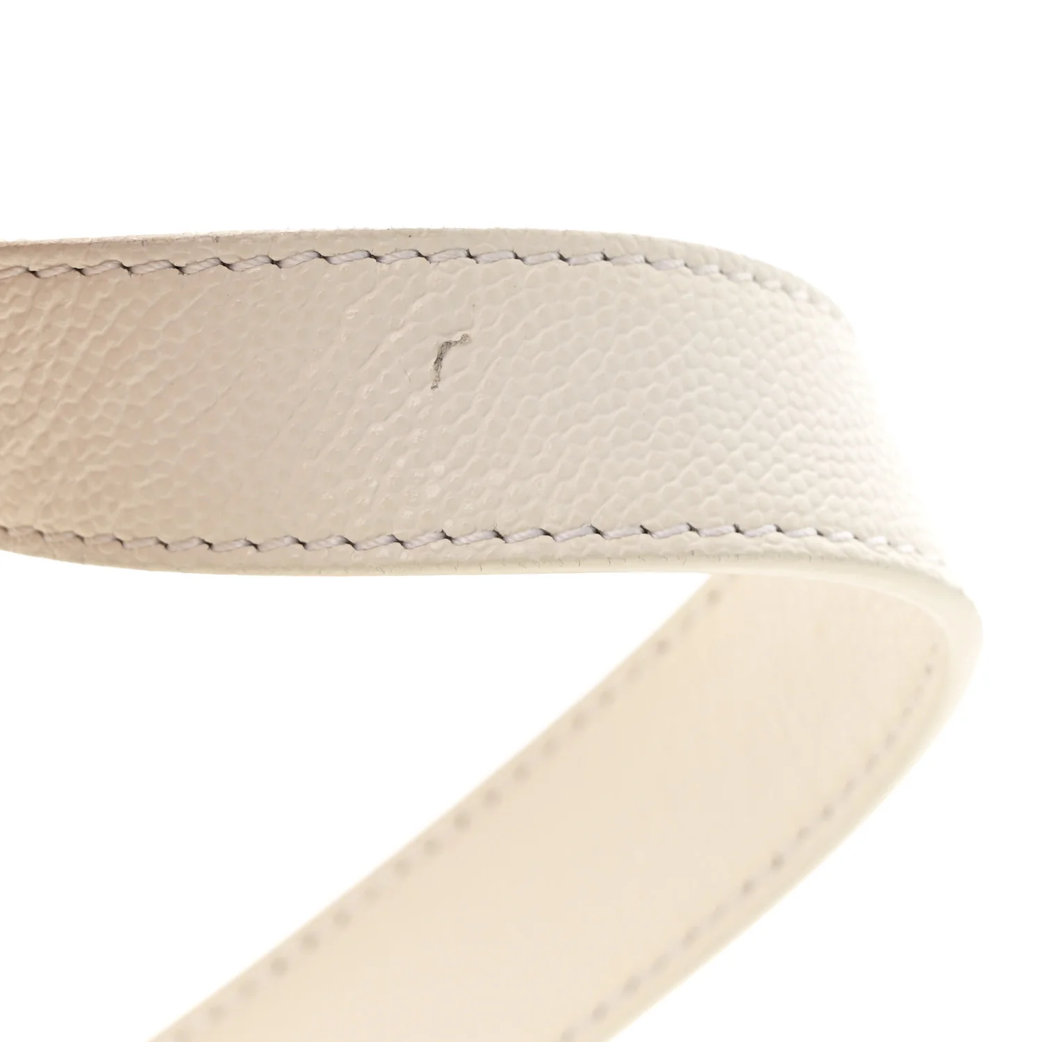 Caviar Quilted Mini Twist Your Buttons Flap White - Image 11