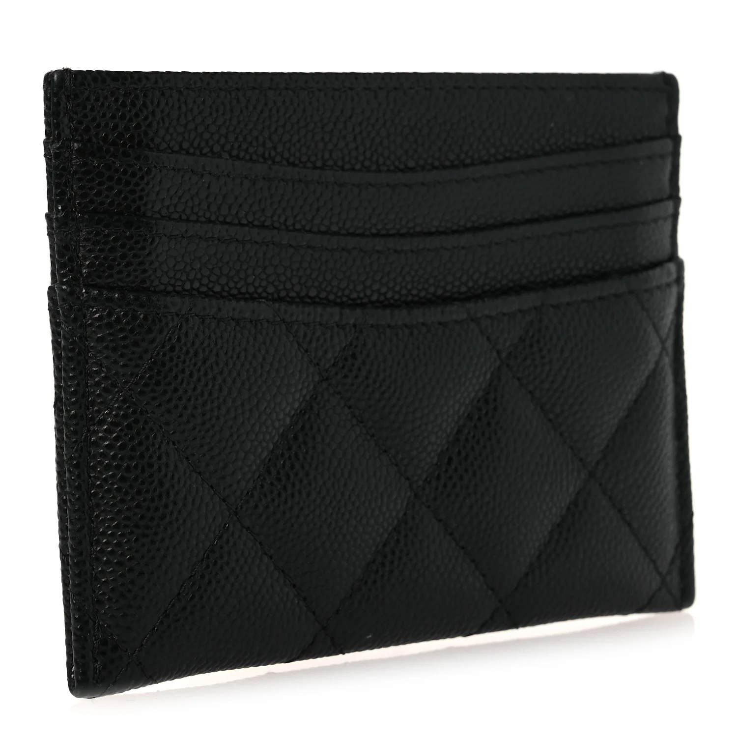Caviar Quilted Multi Card Holder Black - Image 3