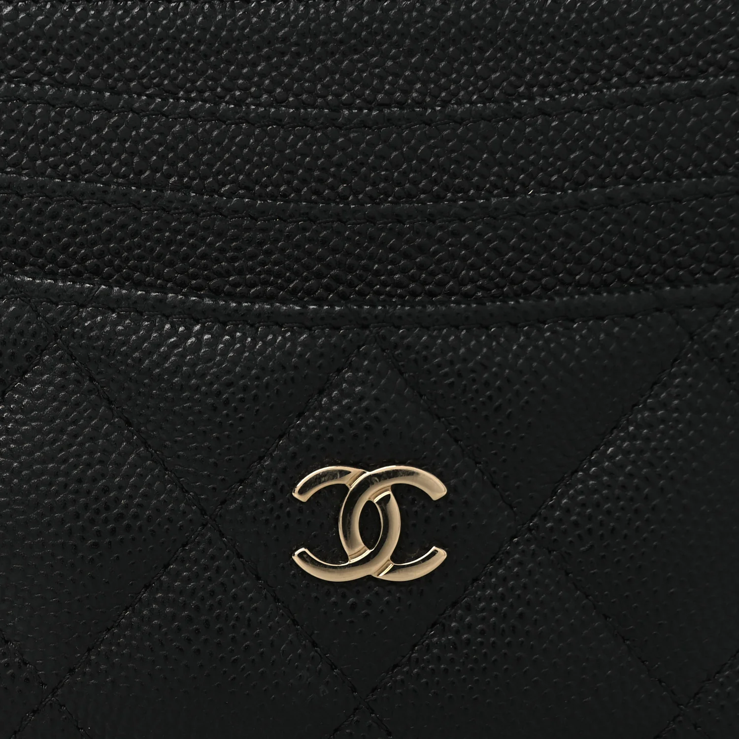 Caviar Quilted Multi Card Holder Black - Image 9