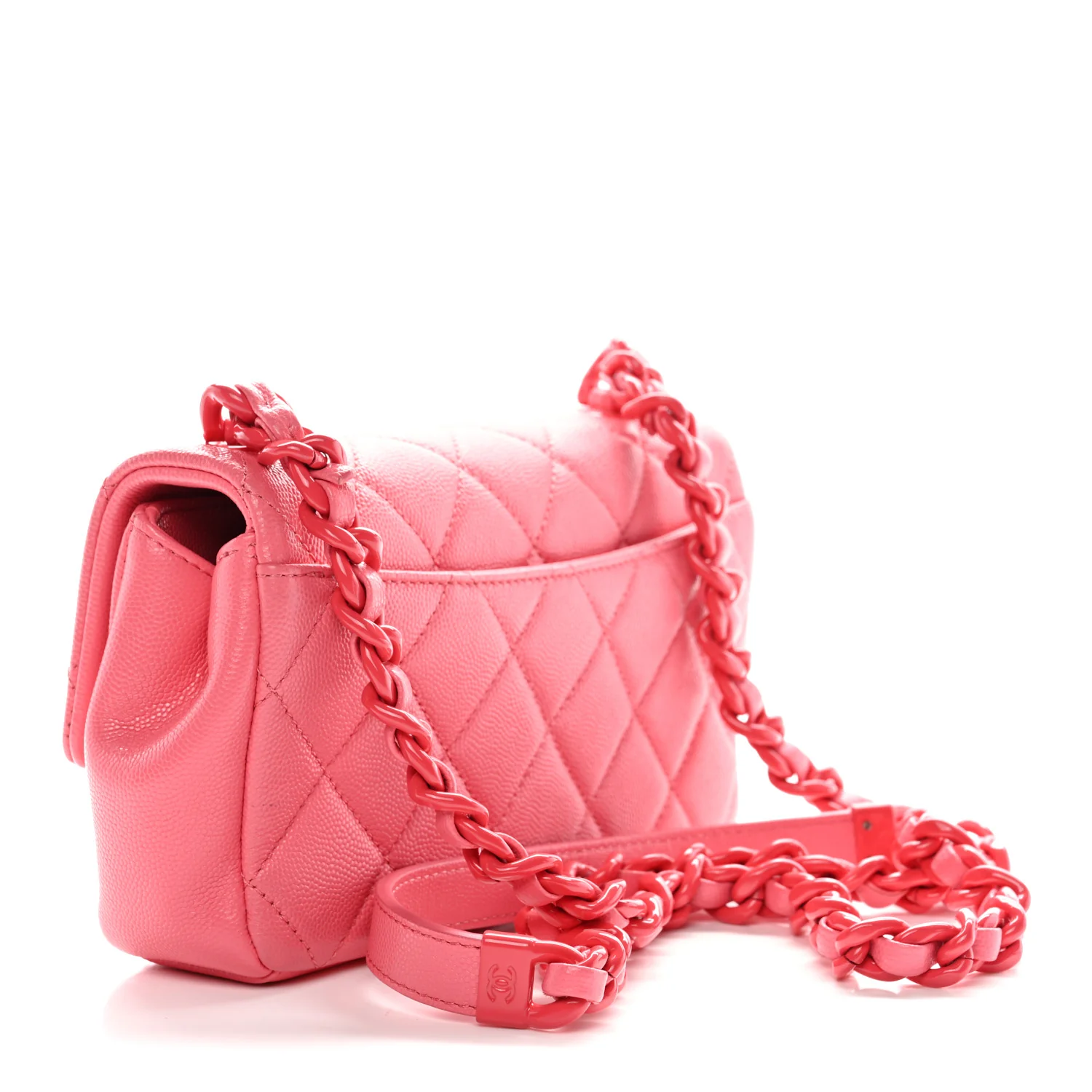Caviar Quilted My Everything Small Flap Pink - Image 3