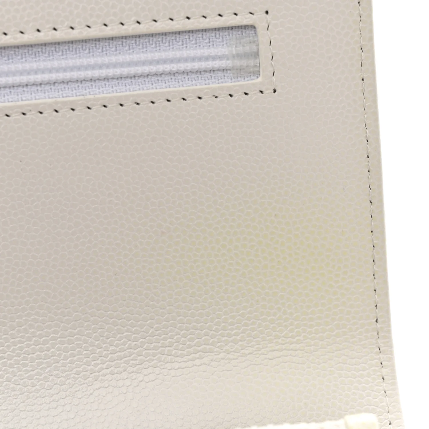 Caviar Quilted My Everything Wallet On Chain WOC White - Image 12
