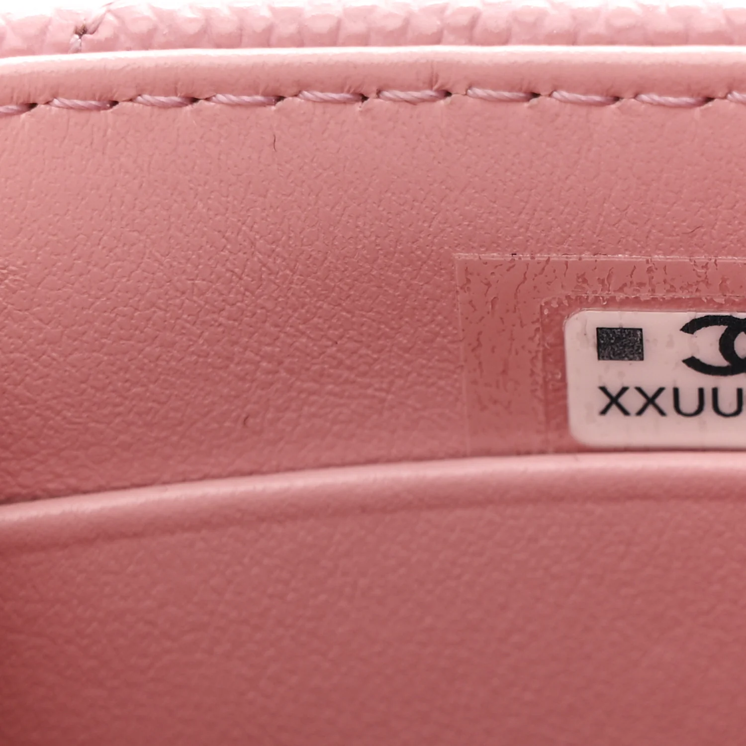 Caviar Quilted Nano Coco Handle Clutch With Chain Pink - Image 7