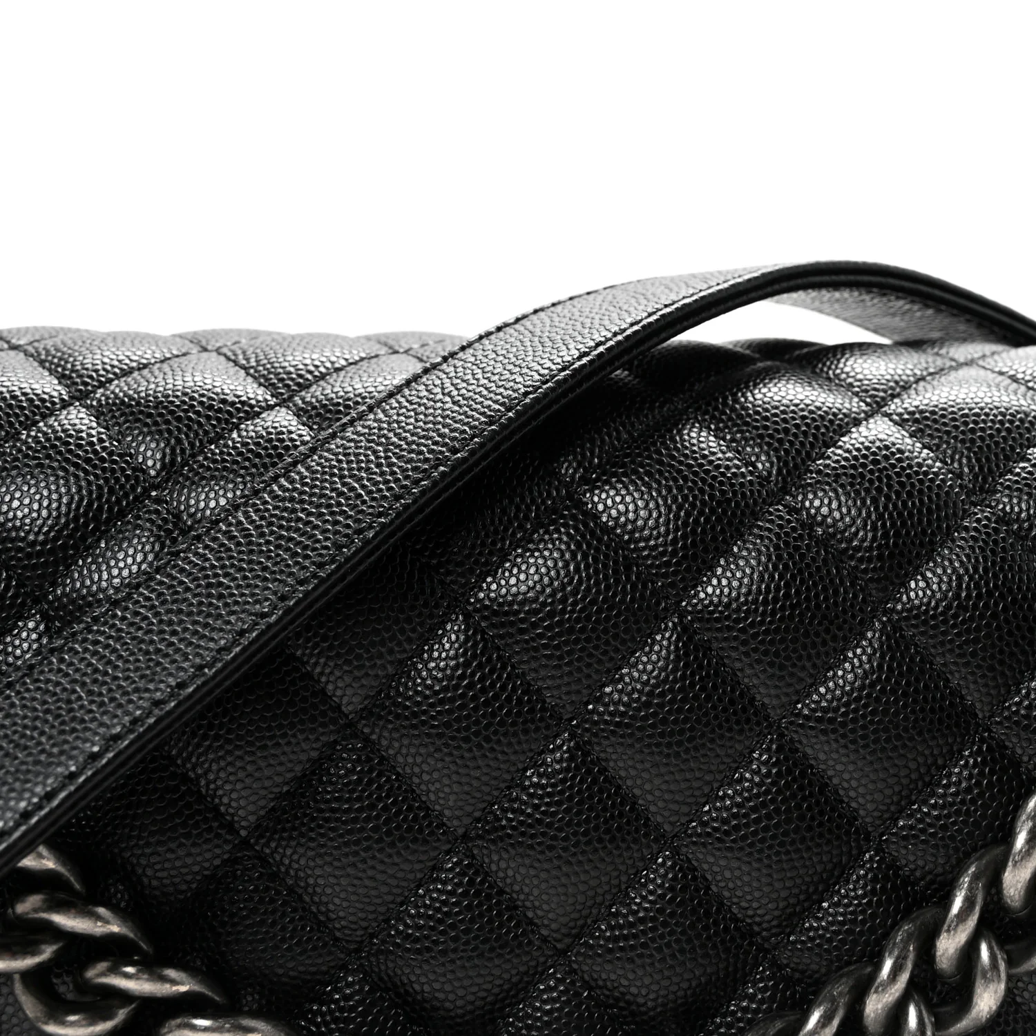 Caviar Quilted New Medium Boy Flap Black - Image 8