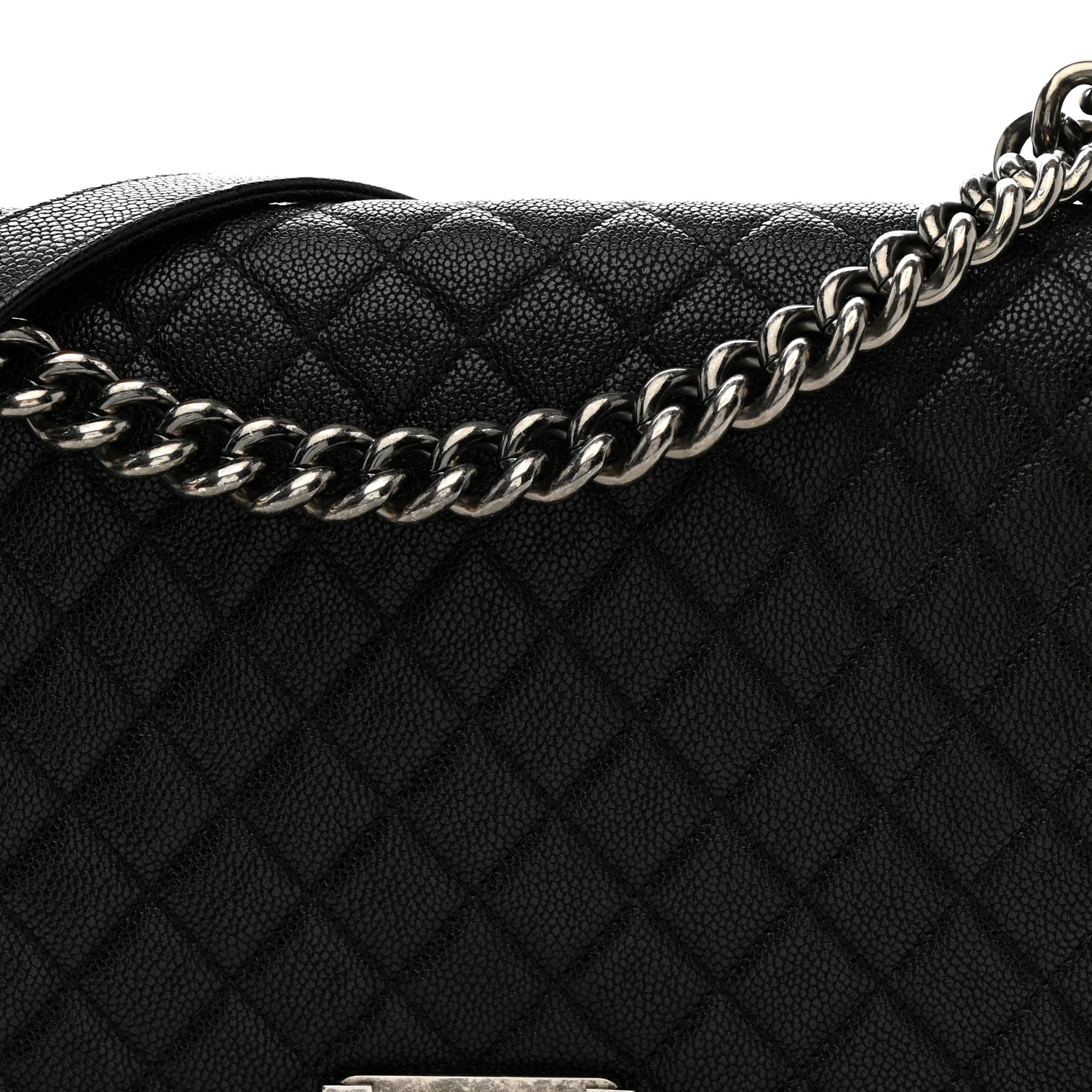 Caviar Quilted New Medium Boy Flap Black - Image 8