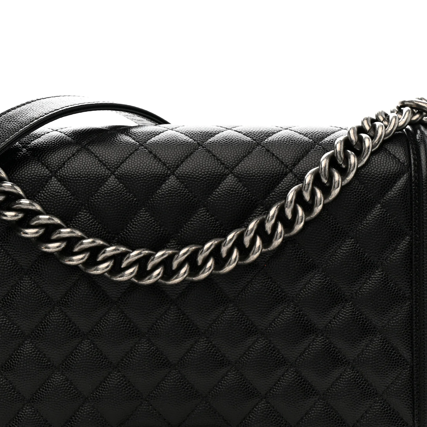 Caviar Quilted New Medium Boy Flap Black - Image 8