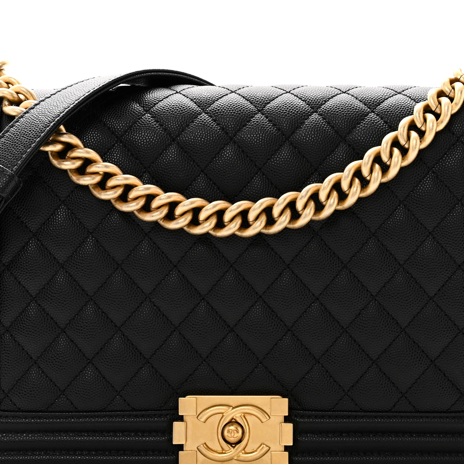 Caviar Quilted New Medium Boy Flap Black - Image 8