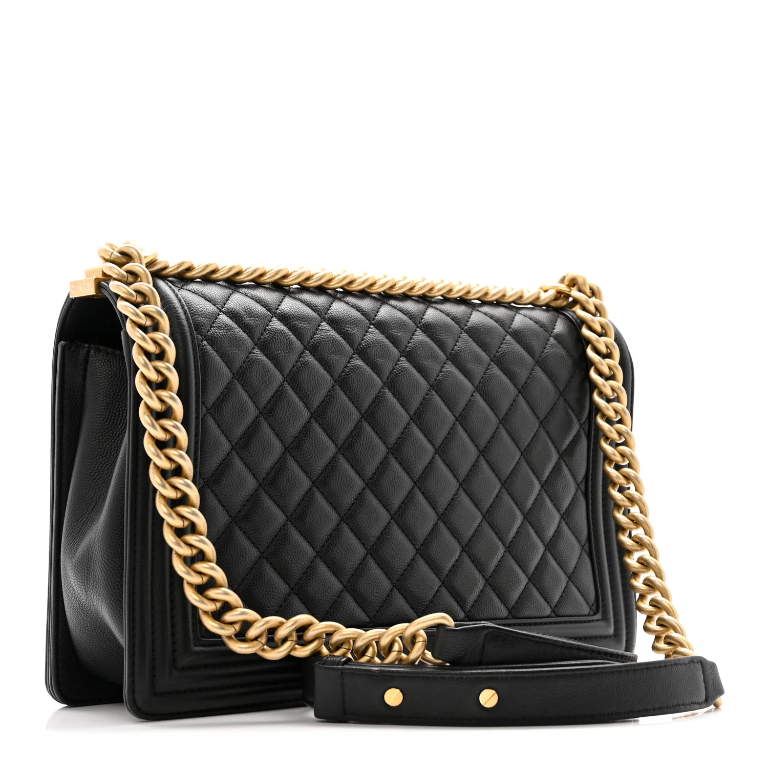 Caviar Quilted New Medium Boy Flap Black - Image 3