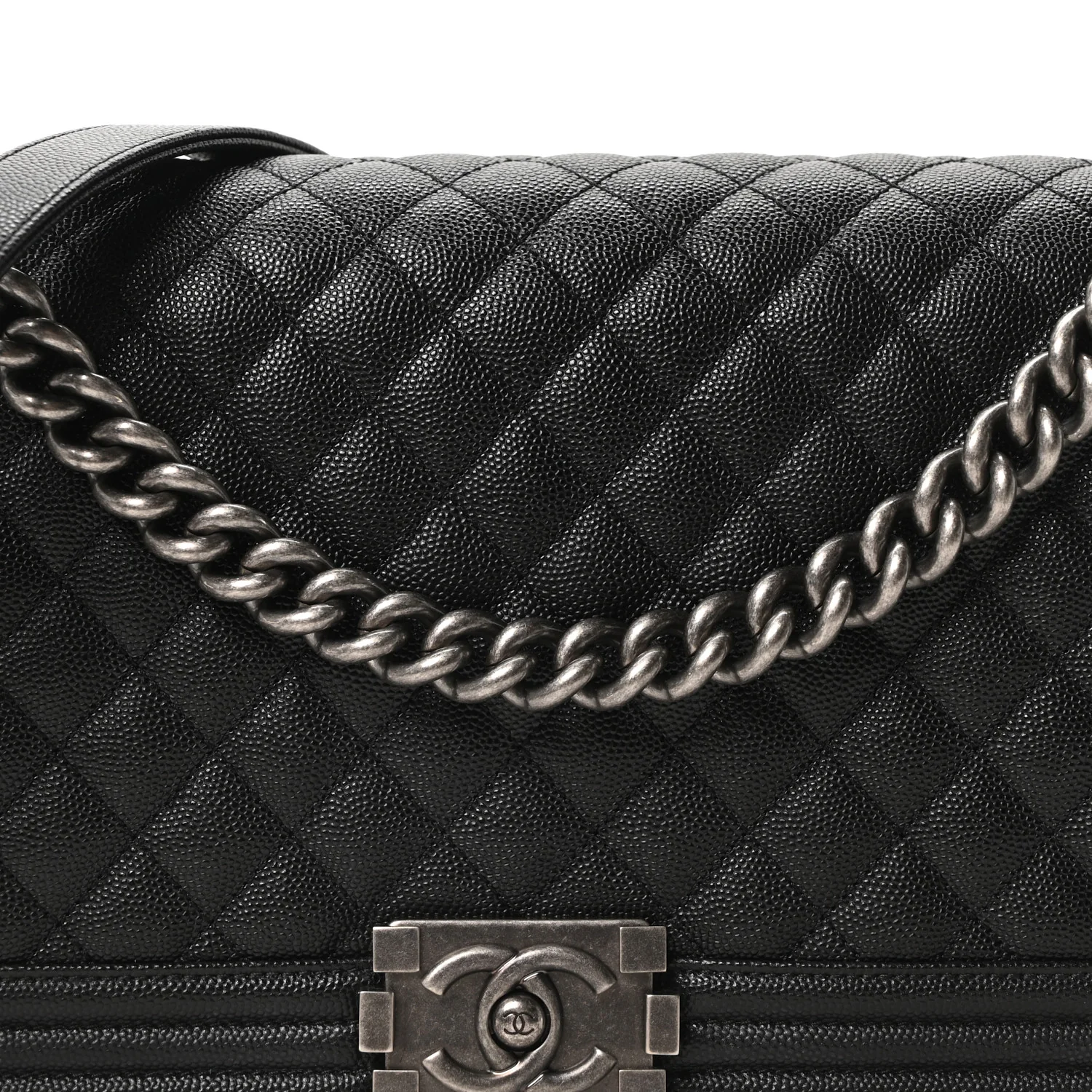 Caviar Quilted New Medium Boy Flap Black - Image 14