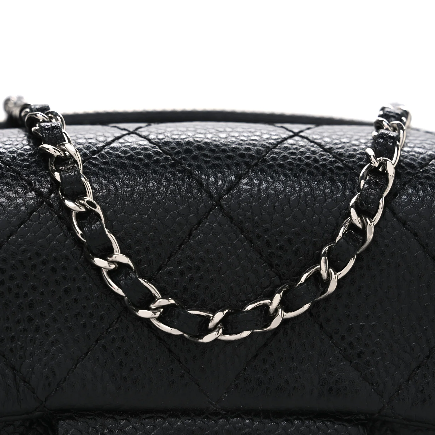Caviar Quilted New Mini Flap Black - Image 8