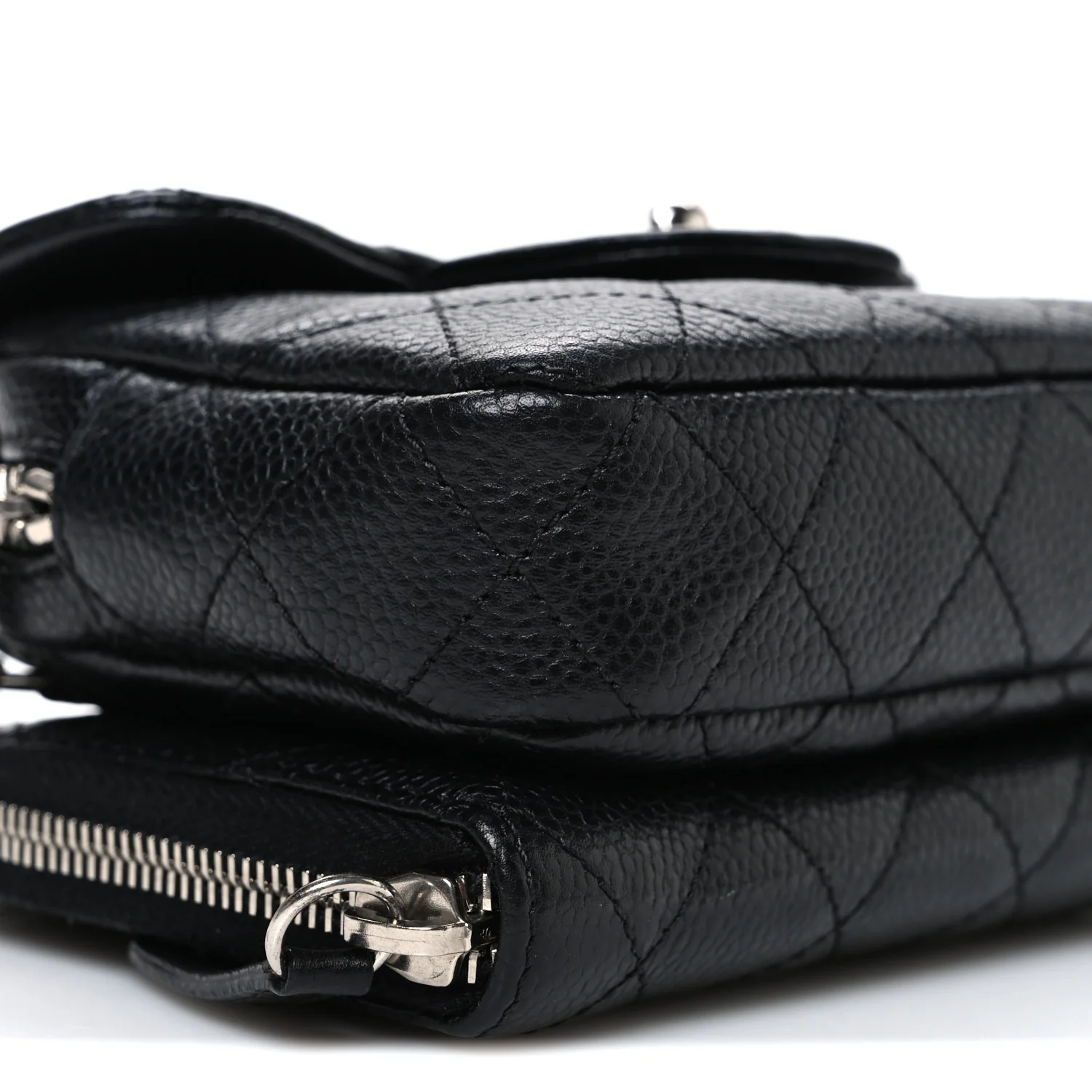 Caviar Quilted New Mini Flap Black - Image 9