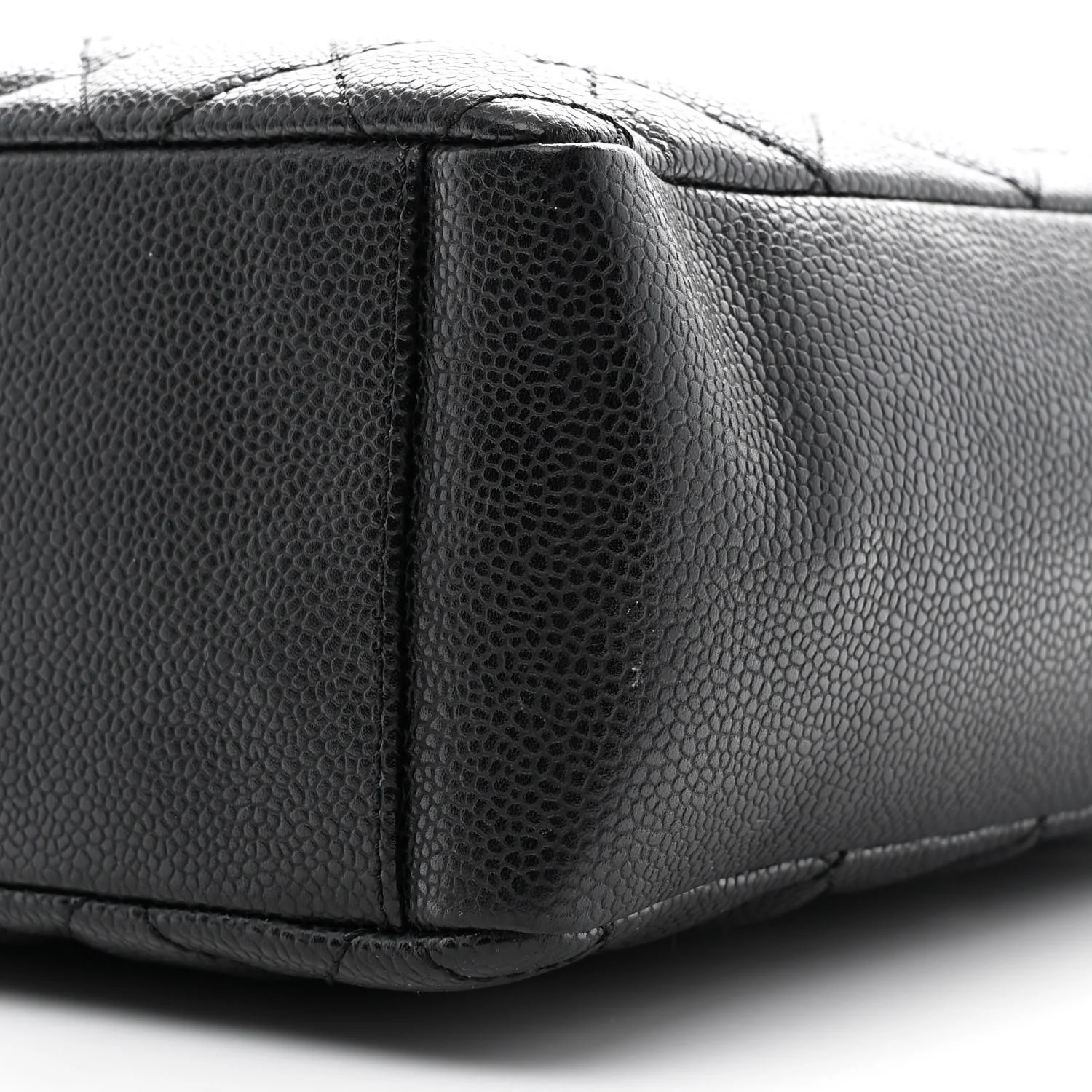 Caviar Quilted Petit Shopping Tote PST Black - Image 10