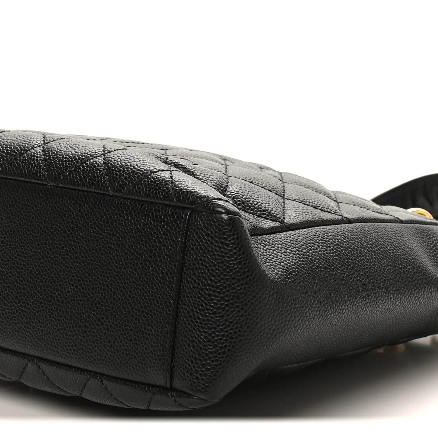 Caviar Quilted Petit Shopping Tote PST Black - Image 10