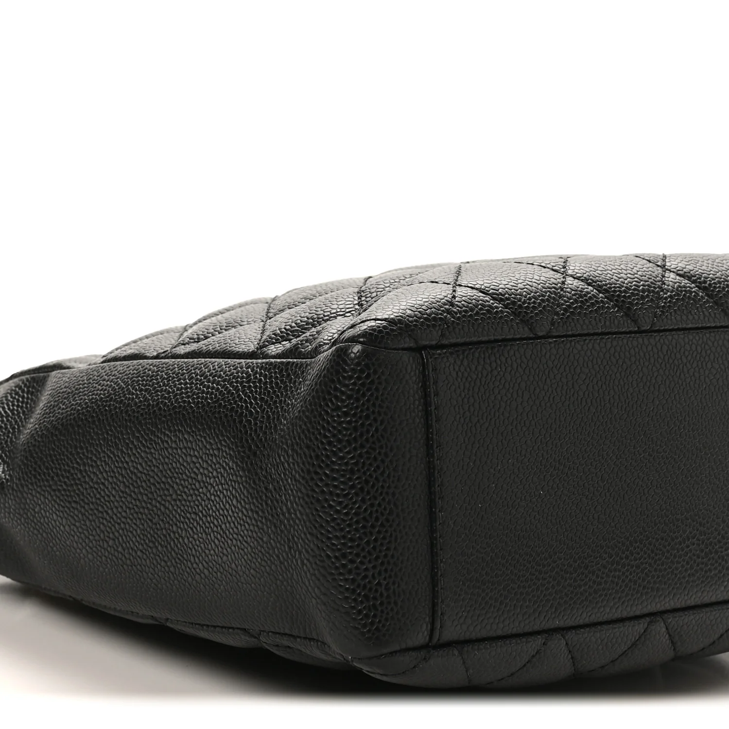 Caviar Quilted Petit Shopping Tote PST Black - Image 9
