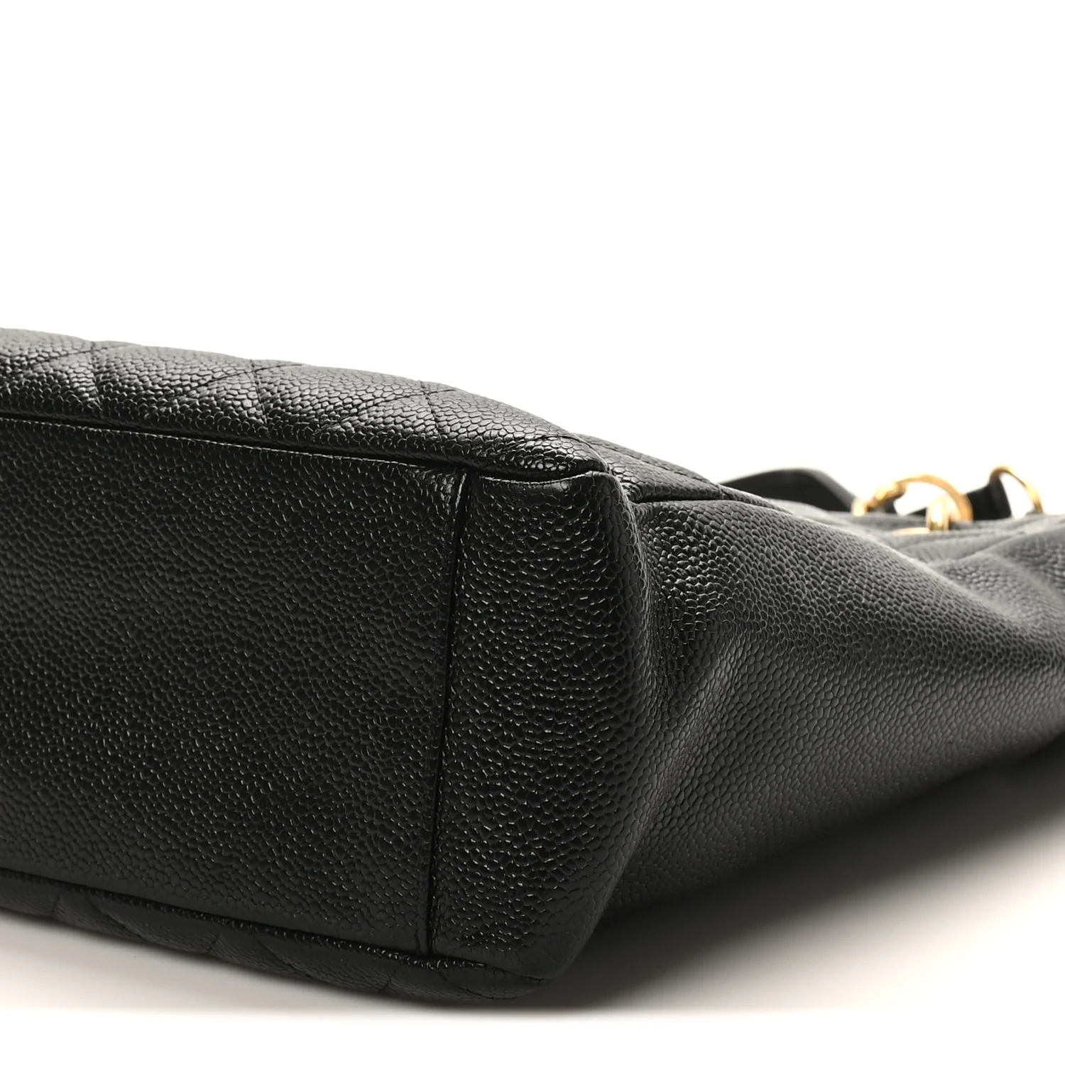Caviar Quilted Petit Shopping Tote PST Black - Image 10