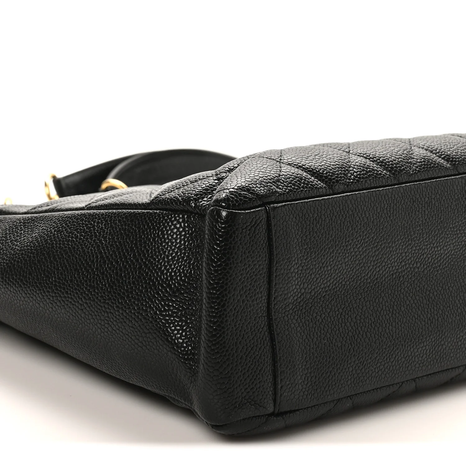 Caviar Quilted Petit Shopping Tote PST Black - Image 9