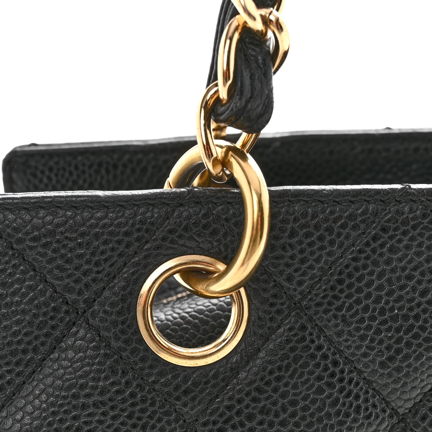 Caviar Quilted Petit Timeless Tote PTT Black - Image 12