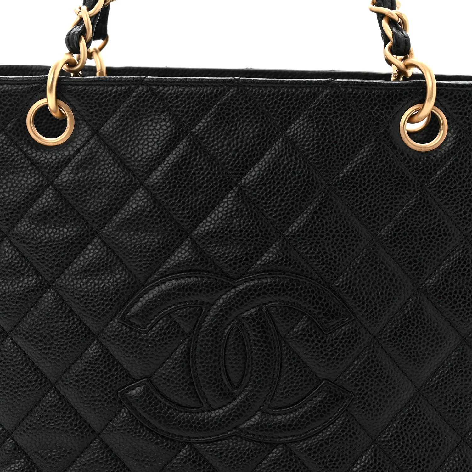 Caviar Quilted Petit Timeless Tote PTT Black - Image 17