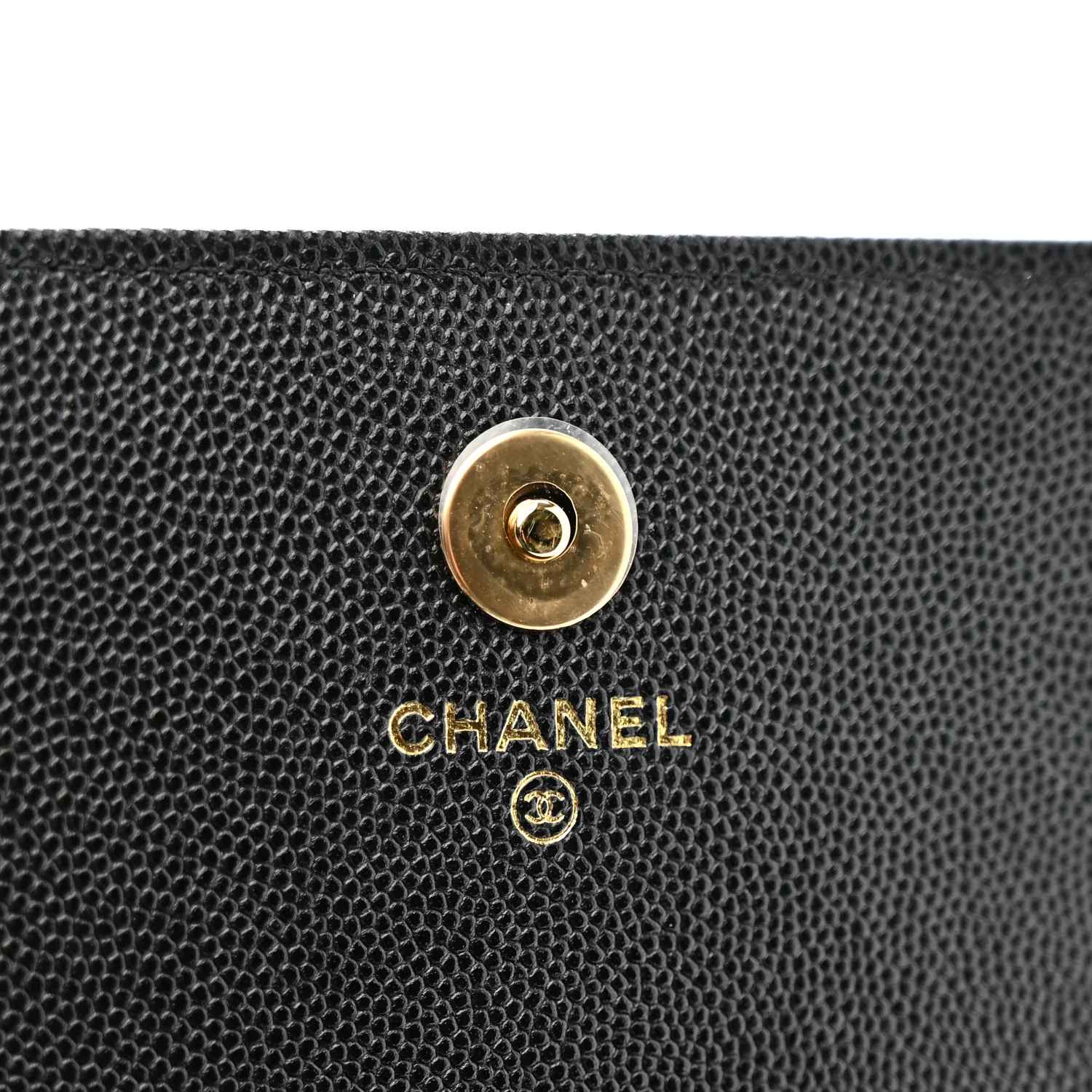 Caviar Quilted Pocket Twins Clutch With Chain Black - Image 7