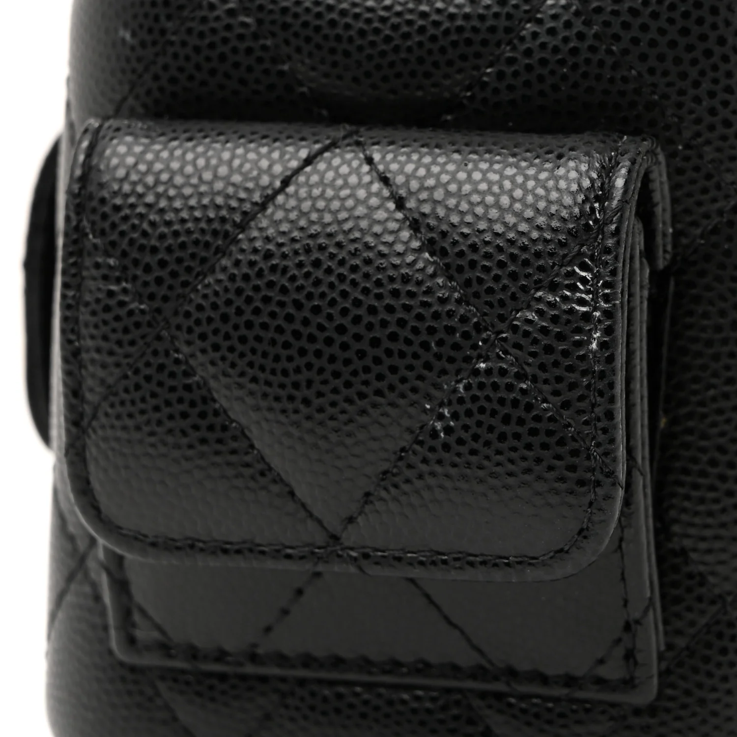 Caviar Quilted Polly Pocket East West Top Vanity With Chain Black - Image 33