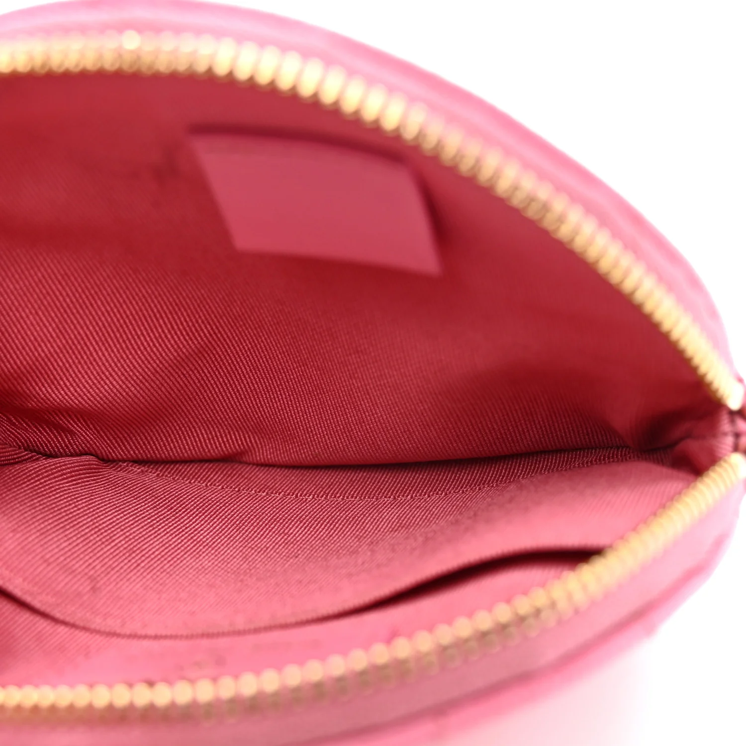 Caviar Quilted Round Clip On Coin Purse Pink - Image 5