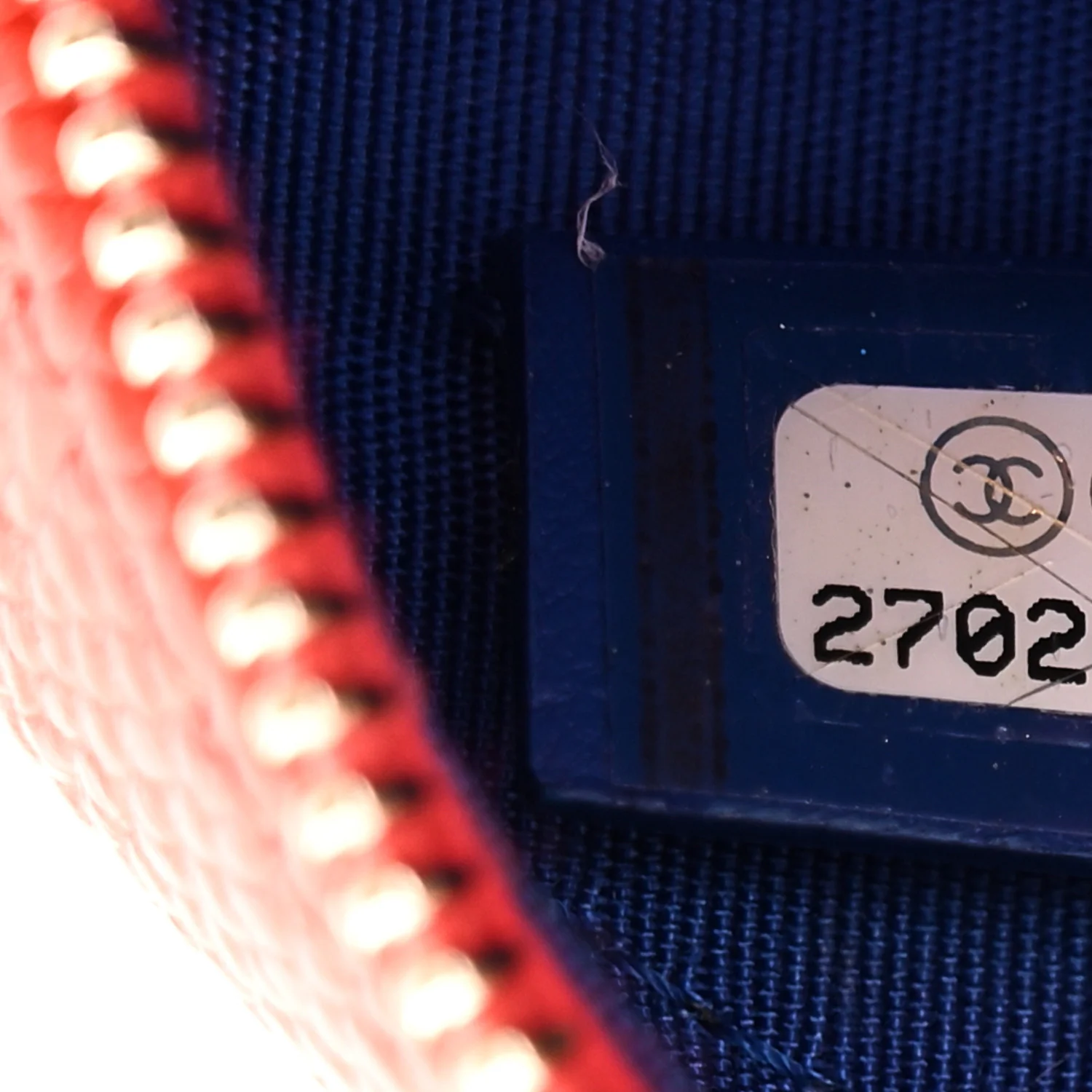 Caviar Quilted Round Filigree Crossbody Blue White Red - Image 7