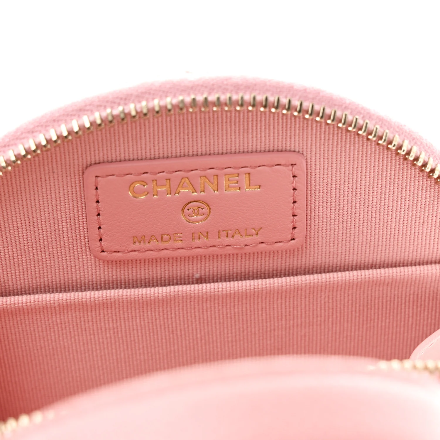 Caviar Quilted Round Handle With Care Vanity With Chain Pink - Image 7