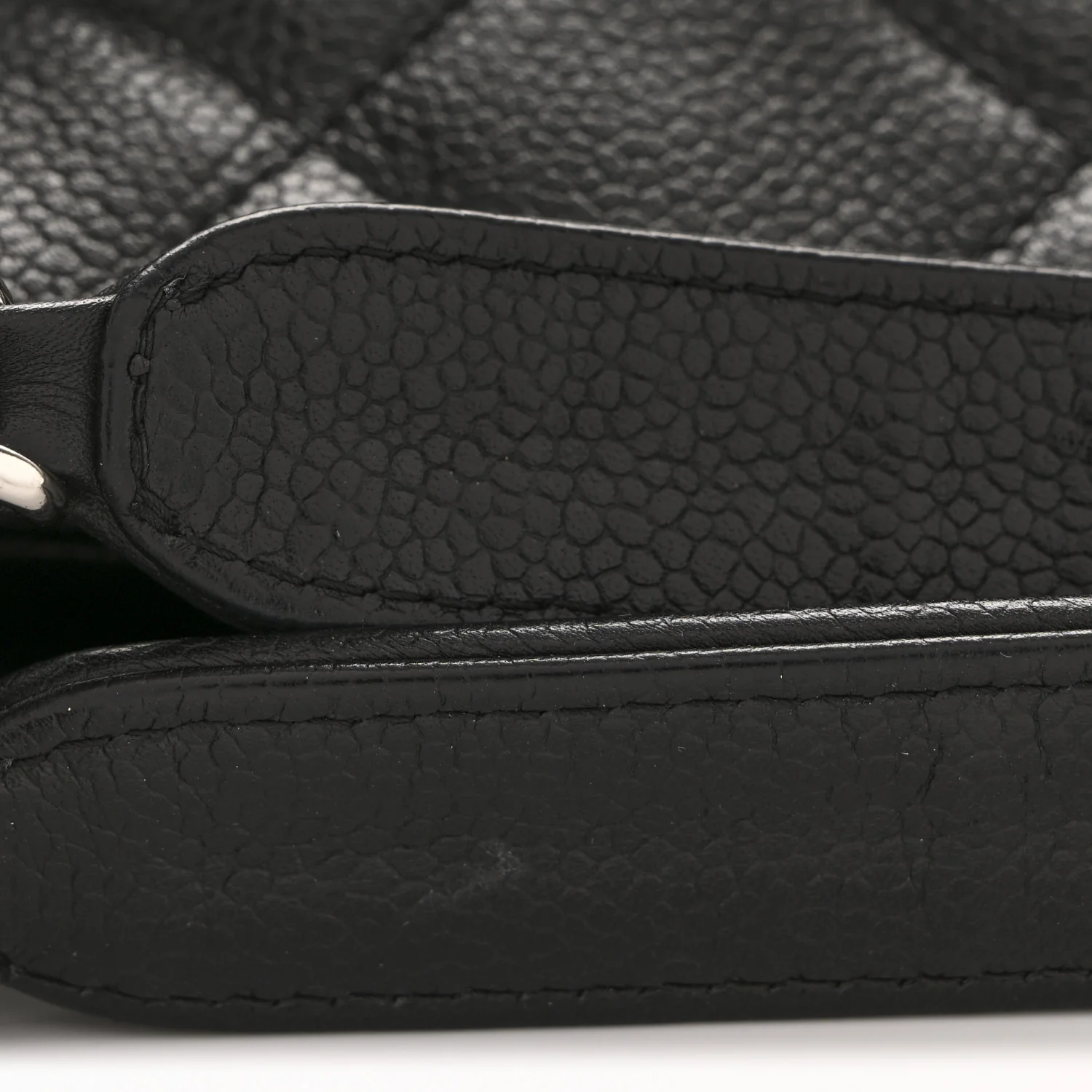 Caviar Quilted Shopping Tote Black - Image 14
